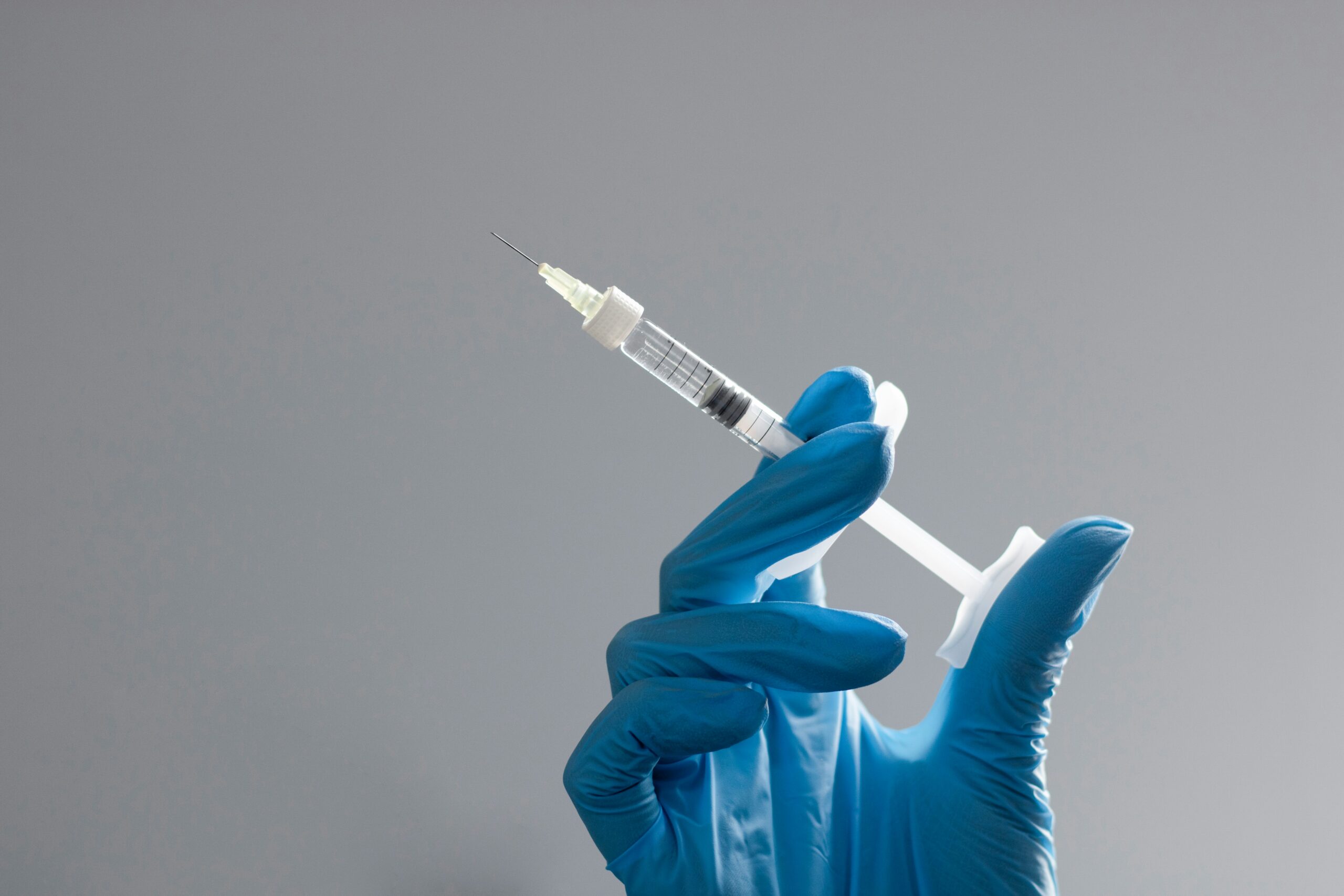 Laboratory researcher working with peptide samples